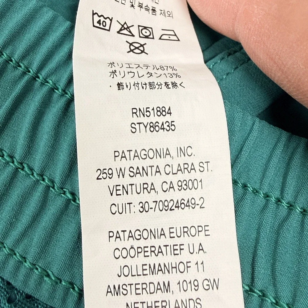 Patagonia Hydro Series Board Shorts Men's 2XL Teal Green Beachwear Surfing